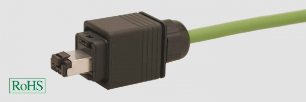 PROFInet C RJ45-HAN®, соединительный кабель, для буксируемых цепей, PushPull, IP65/67