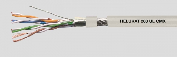 LAN-кабель, гибкий, 200МГц, F/UTP 4x2xAWG 26/7 PVC UL