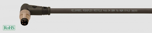 ROBOFLEX®-recycle штекер M8, прямой или угловой, односторонний, 3-х и 4-х пиновый