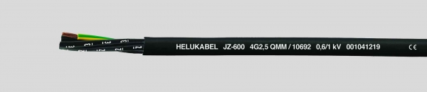 JZ-600, гибкий, с цифровой маркировкой жил, 0,6/1 кВ