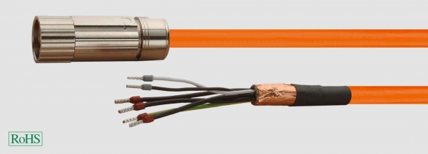 Сервокабели для применения в системах привода (тип L-force), для подвижной прокладки, в собранном виде
